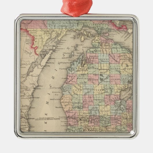 Michigan Metalen Ornament (Voorkant)