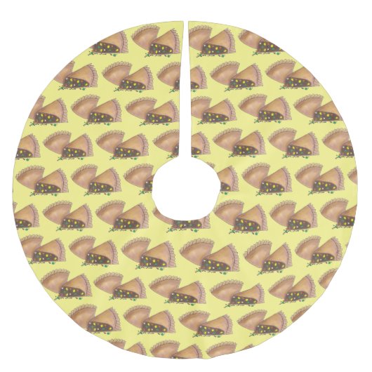 Michigan MI Pasty Meat Vegetable Pastry Food Kerstboom Rok (Voorkant)