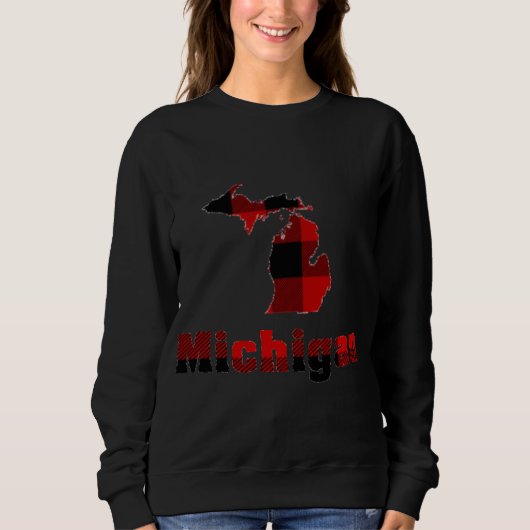 Michigan Michigander Buffalo Play Winter Christma Trui (Voorkant)
