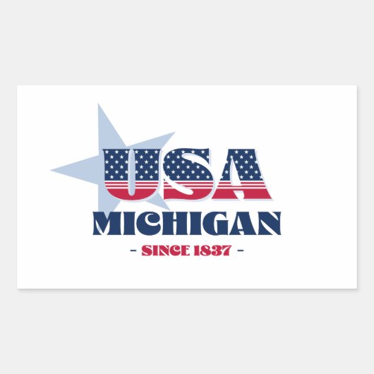 Michigan Mijn thuisstaat Sticker (Voorkant)