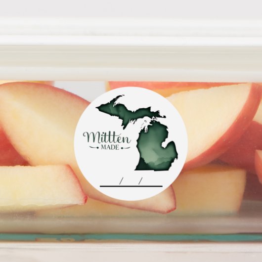  Michigan 'Mitten-Made' Canning labels (Aangebracht)