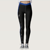 Michigan mode leggings, Michigan Vlag / sport Leggings (Voorkant)