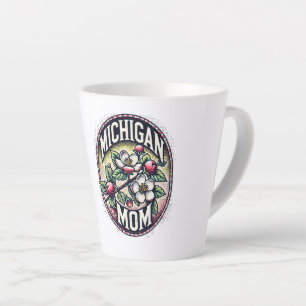 Michigan Mom Cherry Blossom Tree State Flower Latte Mok