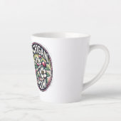 Michigan Mom Cherry Blossom Tree State Flower Latte Mok (Rechts)