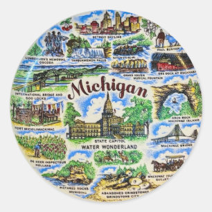 Michigan Monumenten Ronde Sticker
