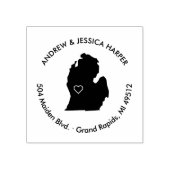 Michigan Moving Aankondiging Adres Stempel (Afrduk)