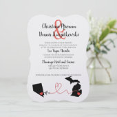 Michigan naar Las Vegas Kaart (Staand voorkant)