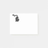 Michigan Name Word Art Black Post-it® Notes (Voorkant)