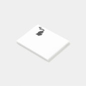 Michigan Name Word Art Black Post-it® Notes (Schuin)