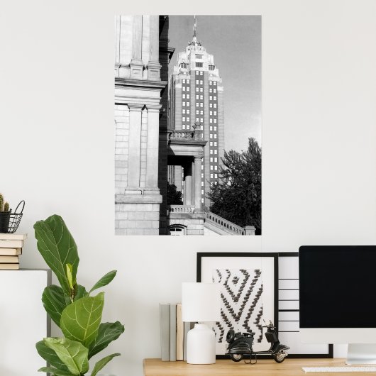 Michigan National Building Poster (Thuiskantoor)