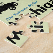 Michigan National Parks Infographic Map Legpuzzel (Zijkant)