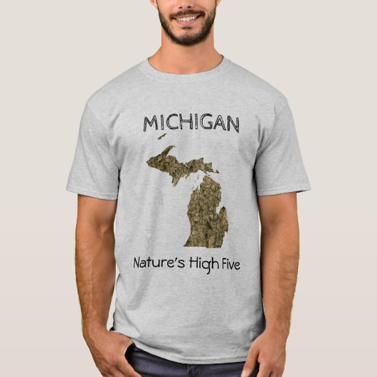 Michigan - Natuur High Five T-Shirt (Voorkant)