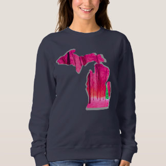 Michigan Navy Blue Sweatshirt met ROZE Michigan!