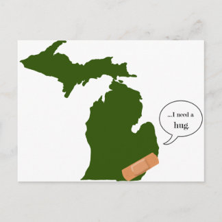 Michigan Needs a Hug Briefkaart