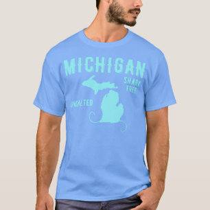 Michigan ONgezouten Haaien Gratis Geschenken T-shirt