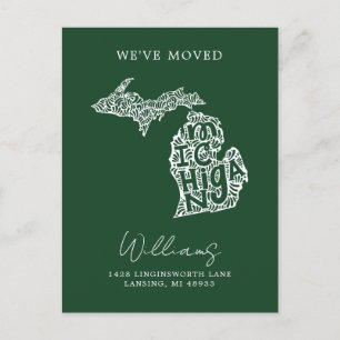 MICHIGAN   Onze adreswijziging Briefkaart