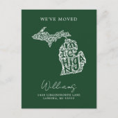 MICHIGAN | Onze adreswijziging Briefkaart (Voorkant)