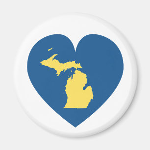 Michigan op Heart Magnet