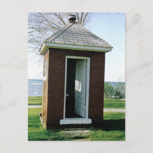 Michigan Outhouse Post Card Briefkaart (Voorkant)