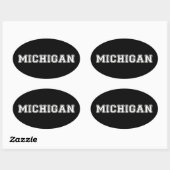 Michigan Ovale Sticker (Vel)