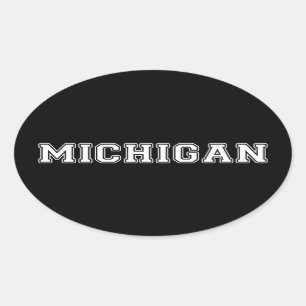 Michigan Ovale Sticker