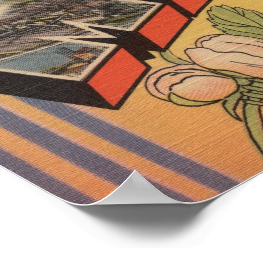 Michigan (Overheidskapitaal/Bloem) Poster (Hoek)