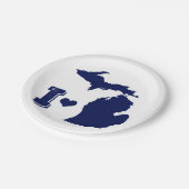 Michigan Papieren Bordje (Gekanteld)