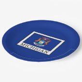 Michigan Papieren Bordje (Gekanteld)