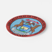 Michigan Papieren Bordje (Gekanteld)