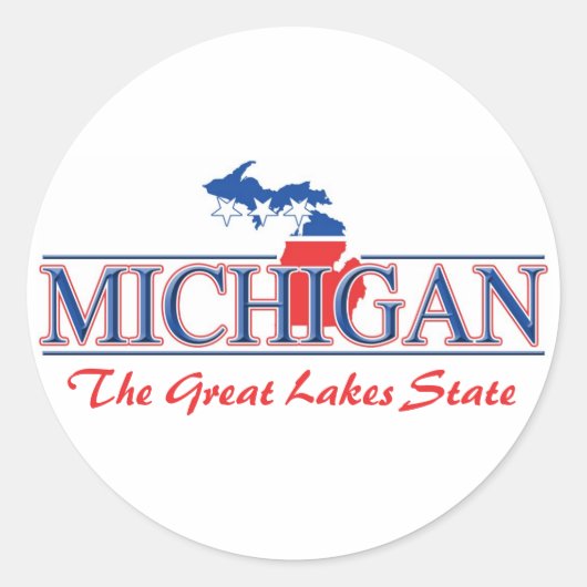 Michigan Patriottische Stickers (Voorkant)