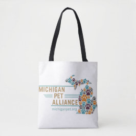 Michigan Paw Drukt Canvas tassen