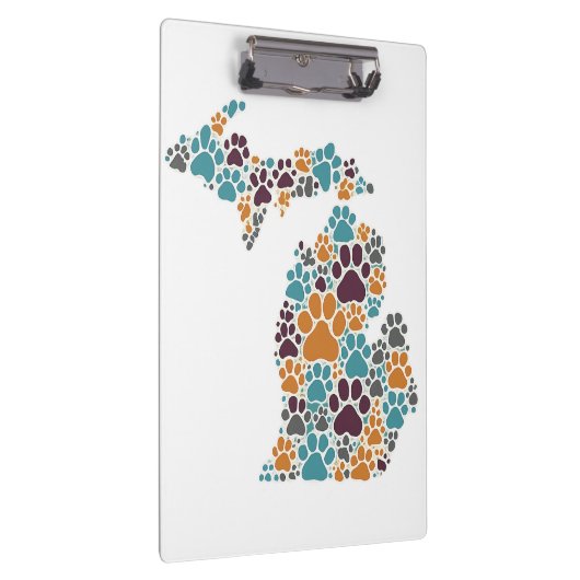 Michigan Paw drukt klemborden af (Rechts)