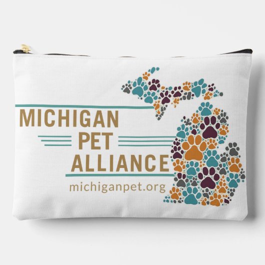 Michigan Paw drukt One Voice Travel Pouch af Etui (Voorkant)