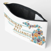 Michigan Paw drukt One Voice Travel Pouch af Etui (Open)