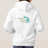 Michigan Paw Prints Basic Hoodie (Achterkant)