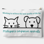 Michigan Paw Prints Companion Dieren Reiszakje Etui (Achterkant)