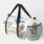 Michigan Paw Prints en One Voice Duffle Bag Plunjezak (Rechterhoek)
