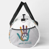 Michigan Paw Prints en One Voice Duffle Bag Plunjezak (Rechts)