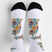 Michigan Paw Prints Premium Crew Sokken (Top)