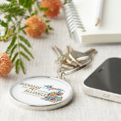 Michigan Paw Prints Premium Sleutelhanger (Zijkant)