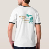 Michigan Paw Prints Ringer Shirt (Achterkant)
