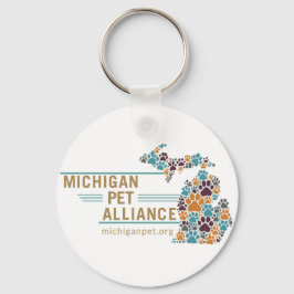 Michigan Paw Prints Sleutelhanger