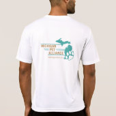 Michigan Paw Prints Sport-Tek T-shirt (Achterkant)