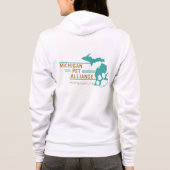 Michigan Paw Prints Zip-up Hoodie (Achterkant)