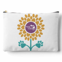 Michigan Paw Prints Zonnebloem Travel Pouch