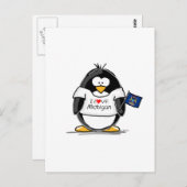 Michigan penguin briefkaart (Voorkant / Achterkant)