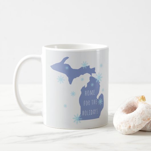 Michigan Personalized Name Holiday Mug Koffiemok (Met donut)