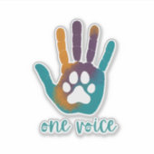 Michigan Pet Alliance op maat gesneden vinyl Stick Sticker (Voorkant)