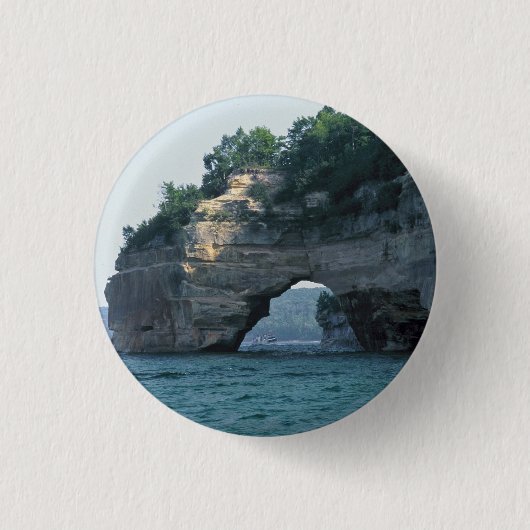 Michigan Petit Portal Geology Foto Ronde Button 3,2 Cm (Voorkant)