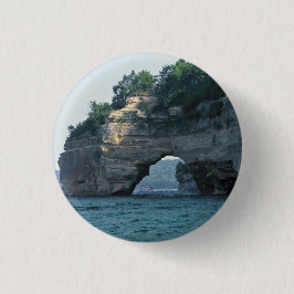 Michigan Petit Portal Geology Foto Ronde Button 3,2 Cm